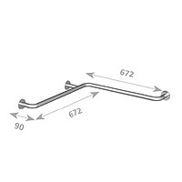 Metalia Help - Maner de sustinere pentru colt, alb
