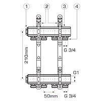 1” manifold with nipples