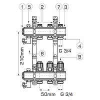 Distribuitor-colector tip RZ 1”