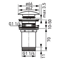 Rotondo drain valve G5/4, black