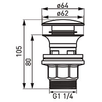 Lefolyószelep G5/4