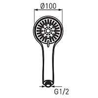 Sera - shower handle, chrome
