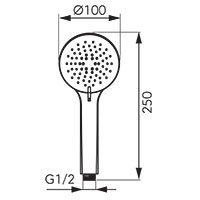 Vigo - shower handle, black