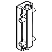 Steel hydraulic separator with insulation, mounting kit