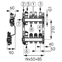 Distribuitor-colector tip SN-RZPU 1”