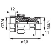 3/4” quick connector for expansion vessel