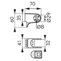 Articulated shower handle