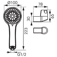 Sera - spot shower set