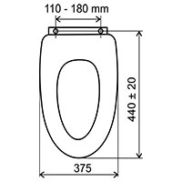 Capac WC decor bambus, MDF