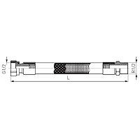 Furtun gaz 1/2” interior-exterior