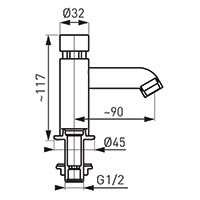 Presstige - presstige automatska mješalica za umivaonik s regulatorom protoka