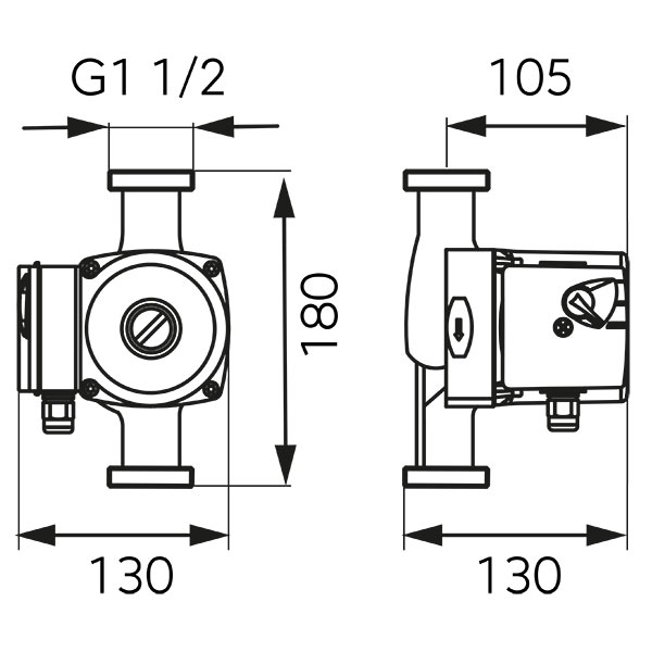 Pompa circulatie pentru apa potabila 25-40 180