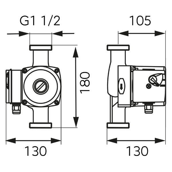 25-60-180 drinking water circulation pump