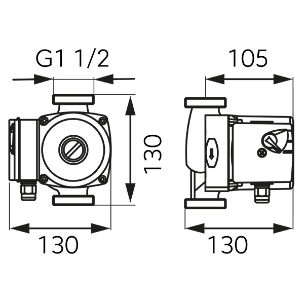 25-40-130 drinking water circulation pump