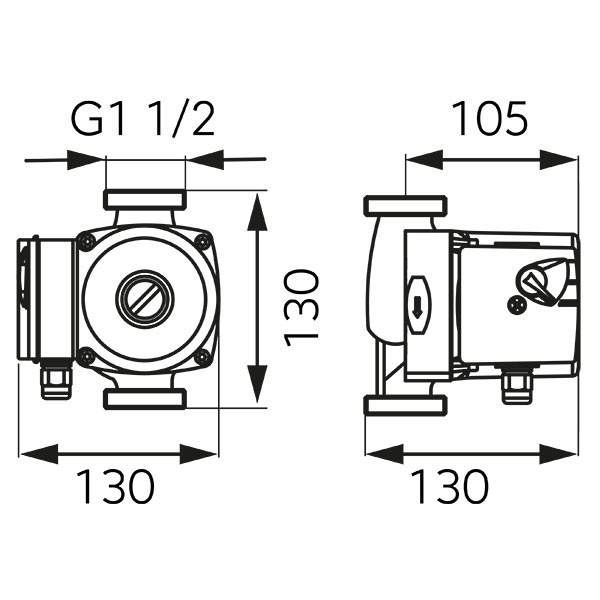 25-60-130 drinking water circulation pump