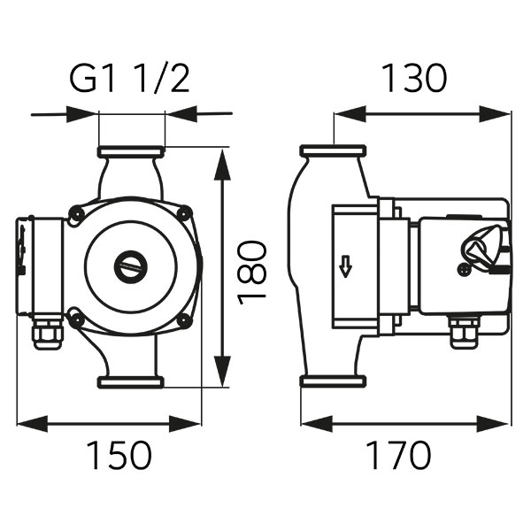 Cirkulacijska pumpa 25-80 180