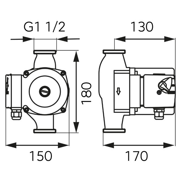 25-80-180 drinking water circulation pump