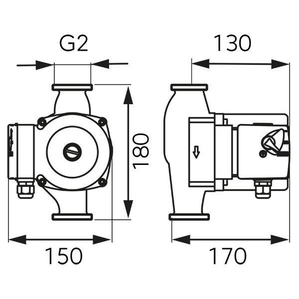 Cirkulacijska pumpa 32-80 180