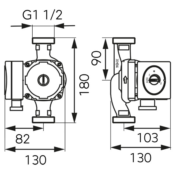 GPA II 25-4 180 Circulation pump