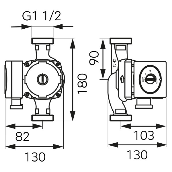 Cirkulacijska pumpa GPA II 25-6-180