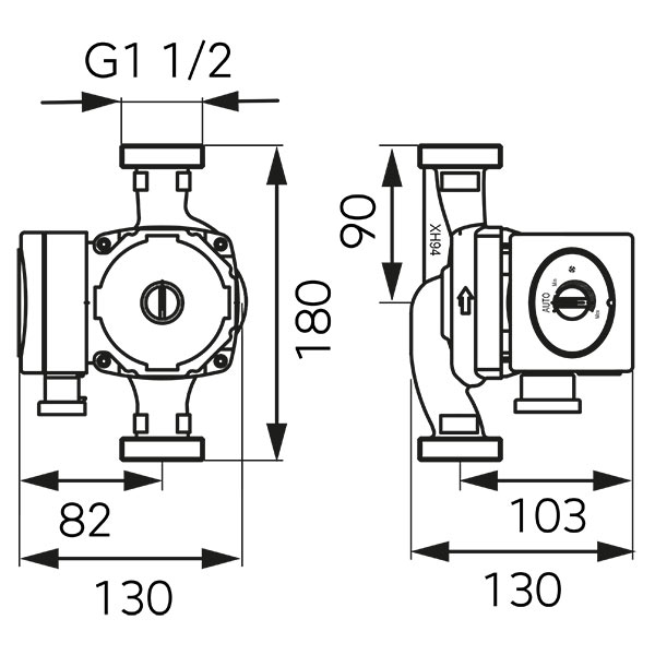 Pompa circulatie clasa A GPA II 25-60-180