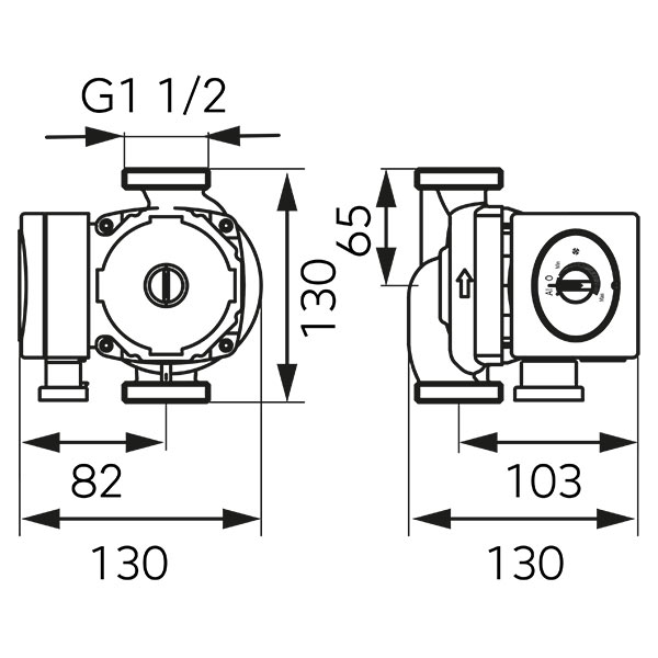 Cirkulacijska pumpa GPA II 25-6 130