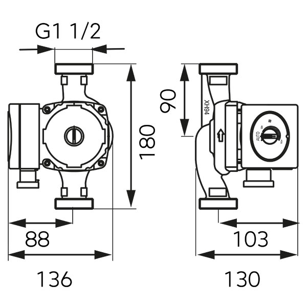 Pompa circulatie clasa A GPA II 25-8-180