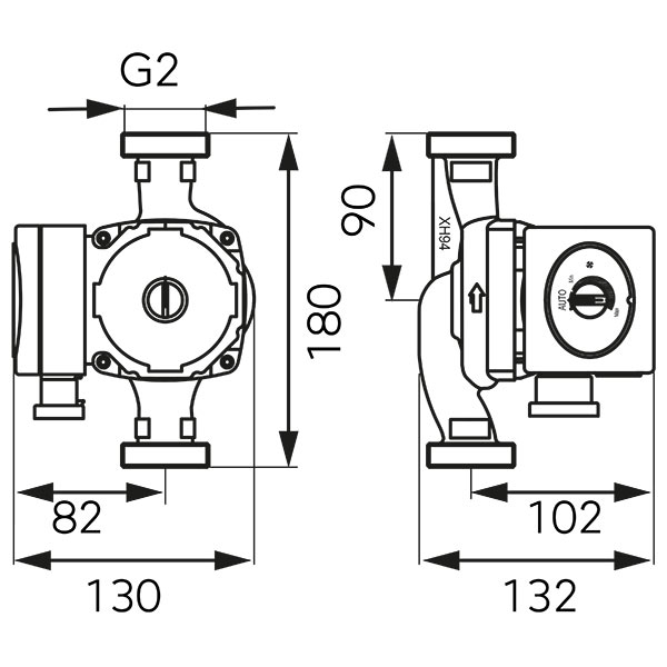 GPA II 32-6-180 Circulation pump