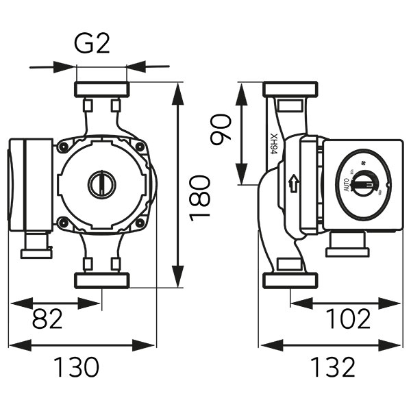 Pompa circulatie clasa A GPA II 32-6-180