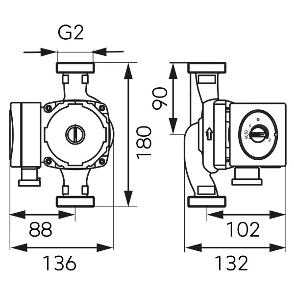 GPA II 32-8-180 Circulation pump