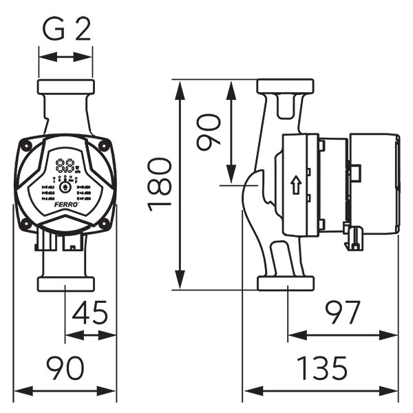 Pompa de circulatie GPA III 32-7,5-180