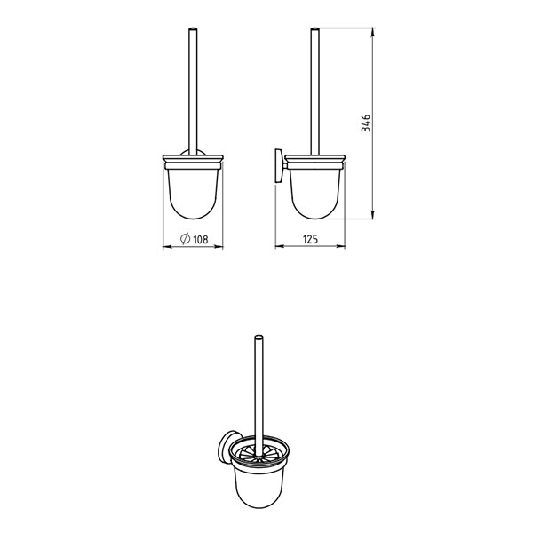 Metalia 1 - četka za wc