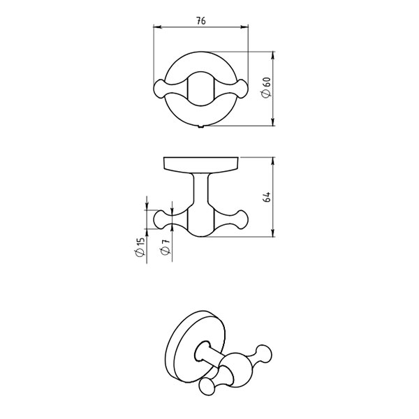 Metalia 1 - double hook