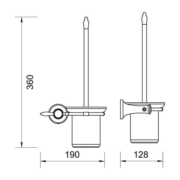 ANTICA toilet brush