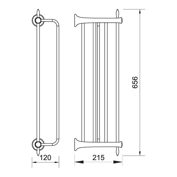 ANTICA double towel rack