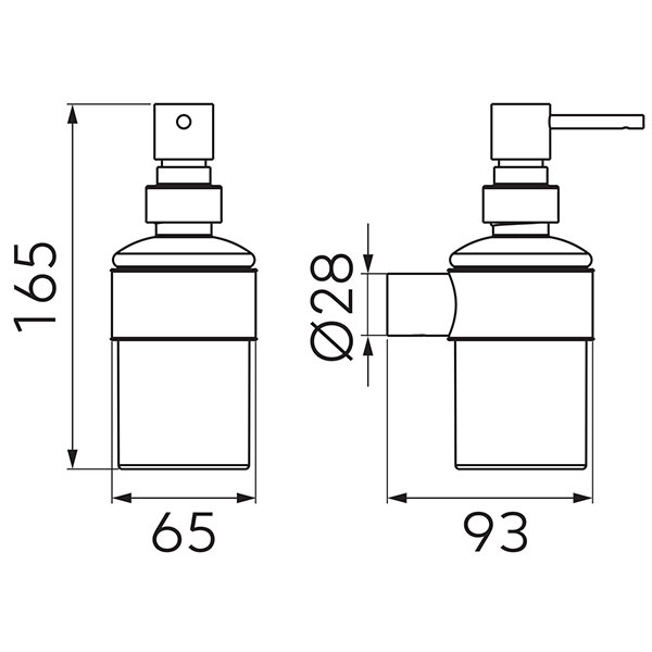 Nostris - soap dispensor, chrome