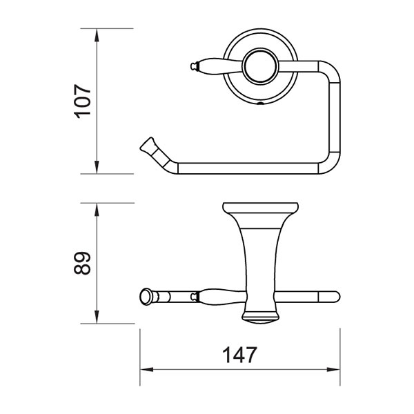 RETRO toilet paper holder