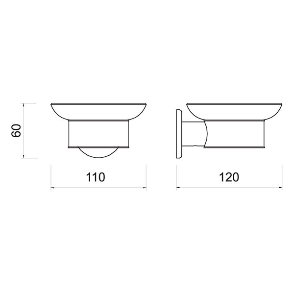 SMILE soap dish