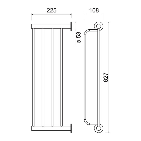 SMILE double towel rack