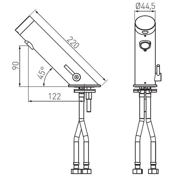 Mistral Sensor - Bekontaktis praustuvo maišytuvas