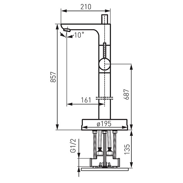 Fiesta - freestanding bath faucet