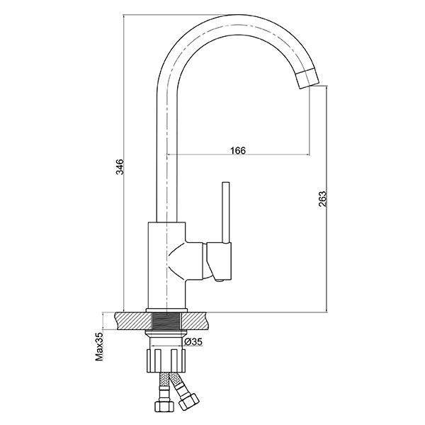 Freya - standing sink mixer