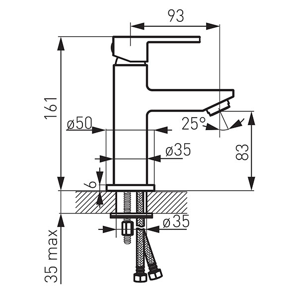 Zicco - standing washbasin mixer