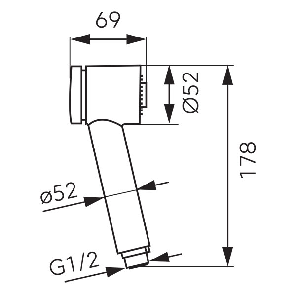 Sink mixer spray handle