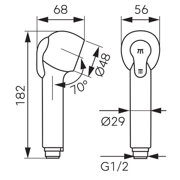 Sink mixer spray handle