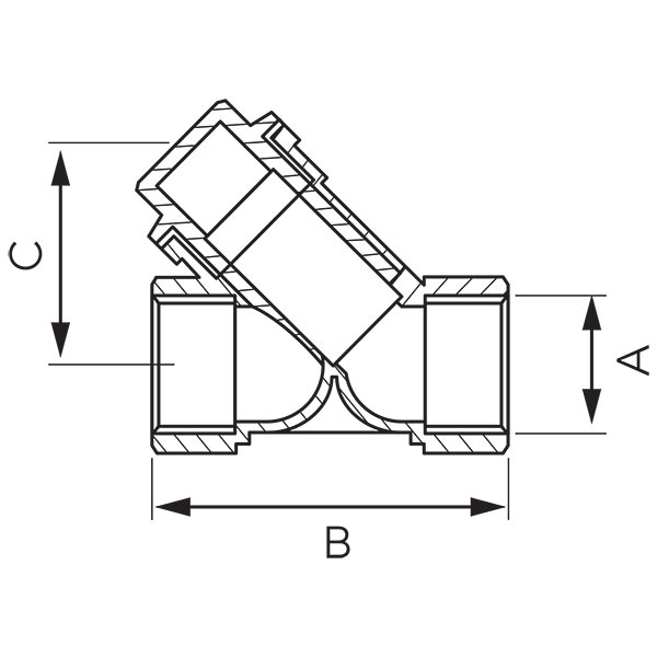 Sediment central heating filter