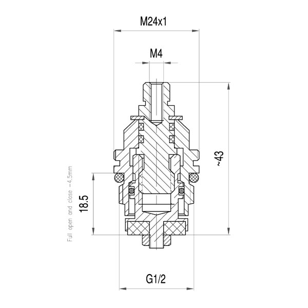 Obrtaj za slavinu 1/2"