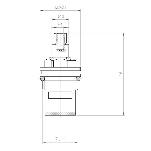 Керамична глава 1/2”