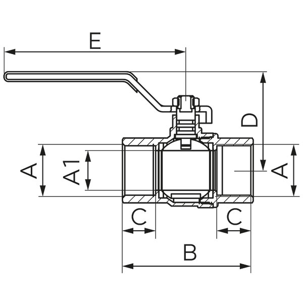 Rutulinis dujų ventilis G61