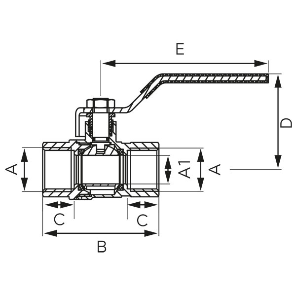 Шаровой газовый клапан - модель G18